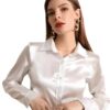 Satin shirts for women