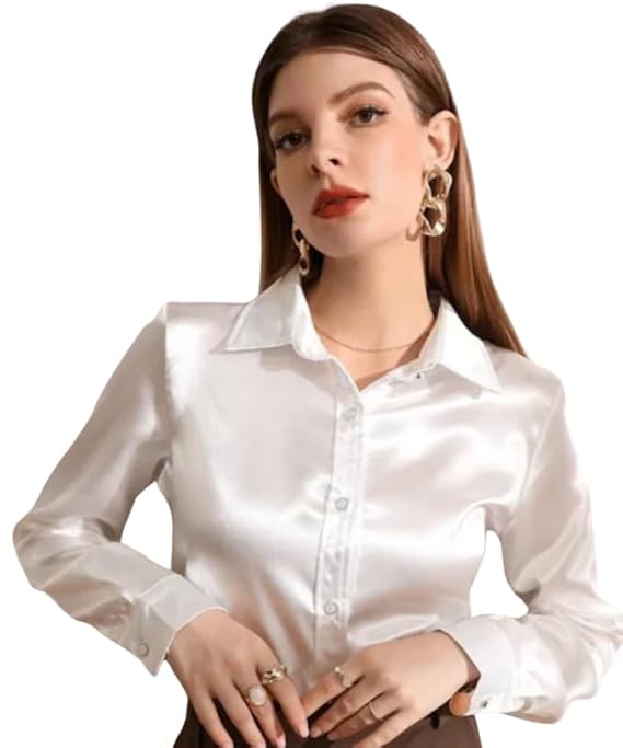 Satin shirts for women